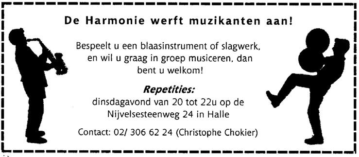 Harmonie-nieuws Muzikanten in februari verliet basklarinettist André Vyt onze vereniging. Hij werd in onze rangen opgenomen in 1982.