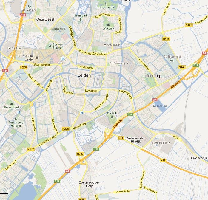 Ligging supermarkten Zoeterwoude, Leiderdorp en Leiden 1. Jumbo (1.250 bvo) 2. MCD (560 wvo) Zoeterwoude-Rijndijk 20 21 22 Leiderdorp 3. C1000 4. Digros 5. AH 6.