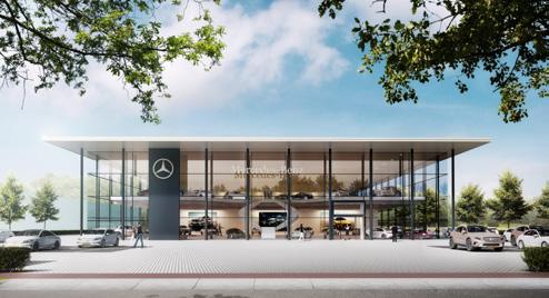 Flagship Store Mercedes-Benz Den Haag Ontwerpstudies Verschillende studiemodellen