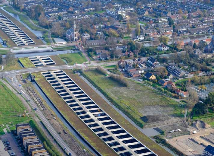 huidige situatie verdiepte A4 aan zijde van Hoge