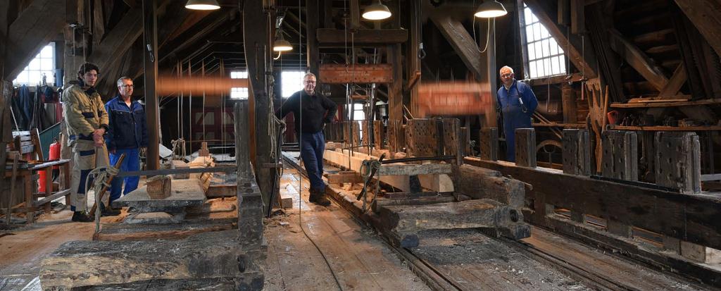 In De Rat anno 2018 is het oude houtzagersambacht nog te ervaren zoals dat al ruim drie eeuwen in deze molen wordt uitgeoefend.