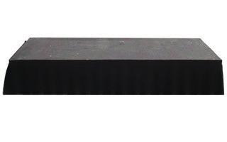 SM-STAIR-060, traptrede van 60 cm hoog 5,00 Prolyte podiumtrap - 80 cm Stagedex SM-STAIR-080, traptrede van 80 cm hoog 5,00 AFROK Podiumafrok, 40 (H) cm x 400 cm (L) Strak zwart afrokdoek voor een ne