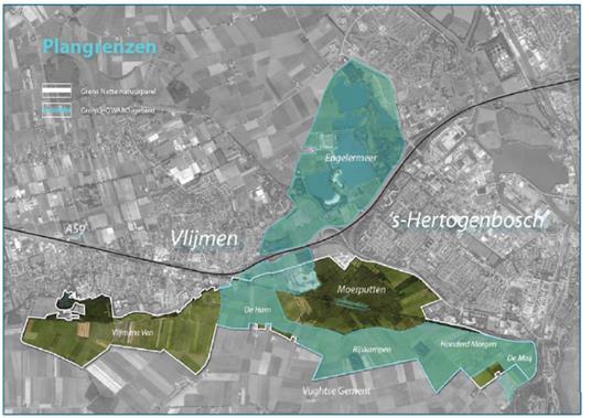 2.3.5 Waterveiligheid GOL draagt bij aan de ambitie van het project HoWaBo waarvoor het gebied tussen Vlijmen, Vught en 's-hertogenbosch geschikt wordt gemaakt als hoogwaterberging.