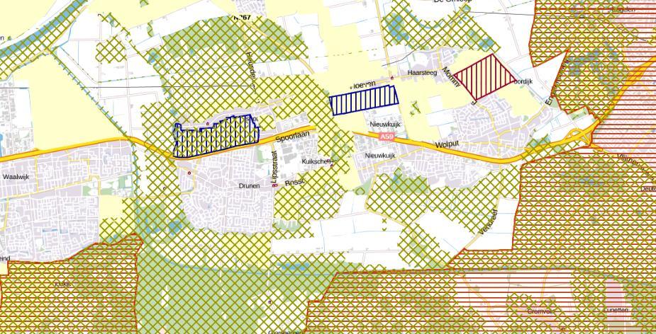 Themakaart Agrarische ontwikkeling en Windturbines' Uitsnede Themakaart Agrarische ontwikkeling en Windturbines Water Het plangebied is gelegen in gebieden met de typering Regionale waterberging en