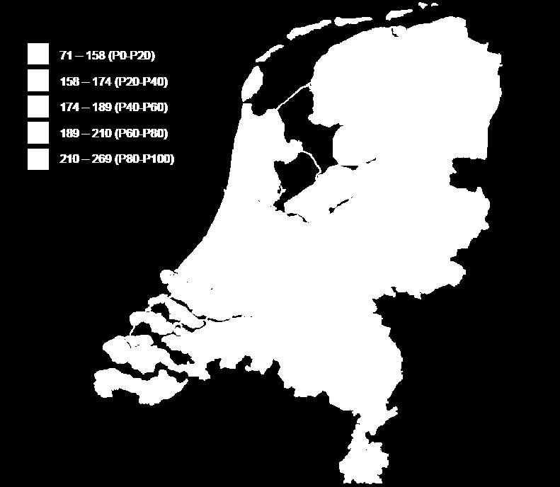 100.000 volwassenen Gecorrigeerd voor leeftijd, geslacht,