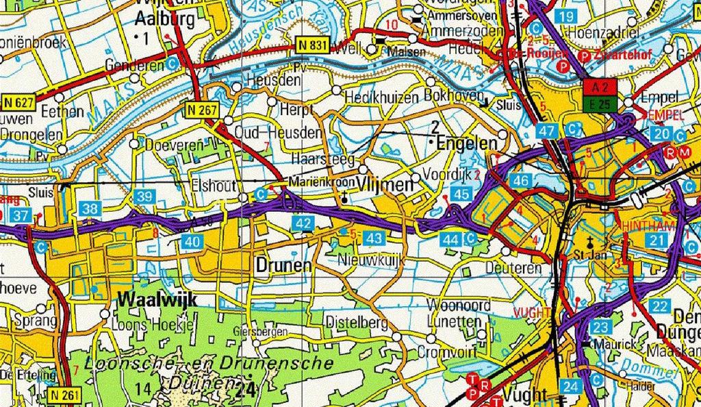 De corridor A59 betreft het gedeelte van Waalwijk naar s-hertogenbosch, vanaf de aansluiting Waalwijk-centrum/N261 (afslag nr.