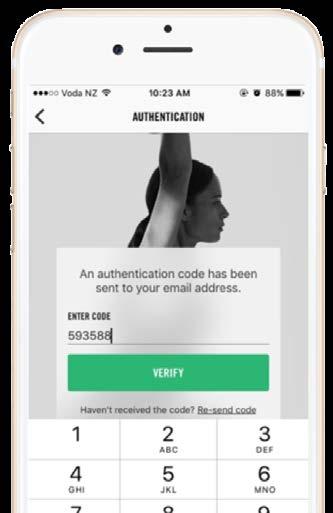 Als je voor het eerst inlogt op de app, ontvang je een verificatiecode per e-mail om het apparaat dat je gaat gebruiken te koppelen aan je account. Wachtwoord vergeten?