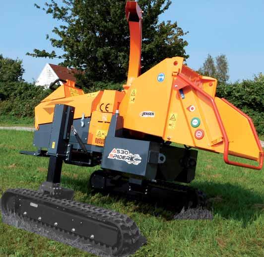 www.jensen-service.de 190 mm A530XL Spider Jensen werkt voortdurend aan de optimalisering van de machines waardoor het werk zo effectief mogelijk gedaan kan worden.