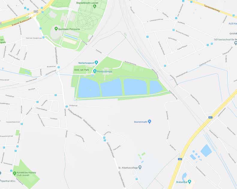 PAKENSTRAAT 7, HEVERLEE Residentie Engelbert ligt centraal in een groene driehoek: de Philips Oase site, de Abdij van Park met vijvers en de groene long rond de Koninklijke Hockey Club Leuven.