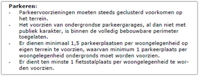 (4) Er is een ontwerp van gemeentelijke stedenbouwkundige verordening inzake parkeerplaatsen bij bouwwerken die intussen door de gemeenteraad definitief werd vastgesteld en door de deputatie werd