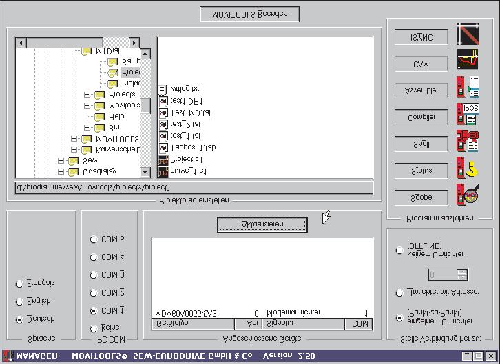 Software Installatie. Software MOVITOOLS De applicatiemodule 'Absolute positionering' is onderdeel van de SEW-software MOVI- TOOLS (versie.0 en hoger).