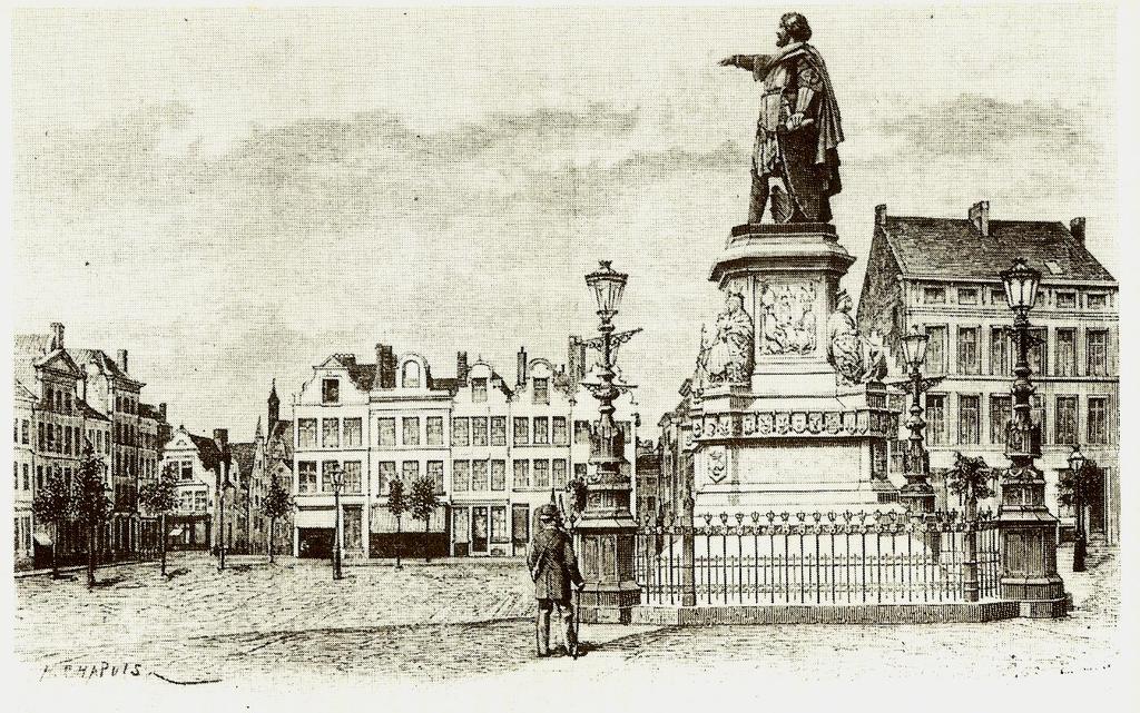 Toen Jacob Van Artevelde eindelijk in 1863 vaste voet had op de Vrijdagmarkt had hij geen geluk.