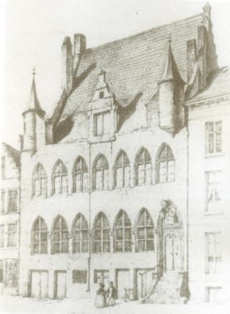 Het huis van Vooruit die gebouwd werd in 1894 is 3 jaar later volledig vernield door brand nl; in mei 1897 Het Utenhovesteen verdween in 1839 an de Vrindachmaerct.