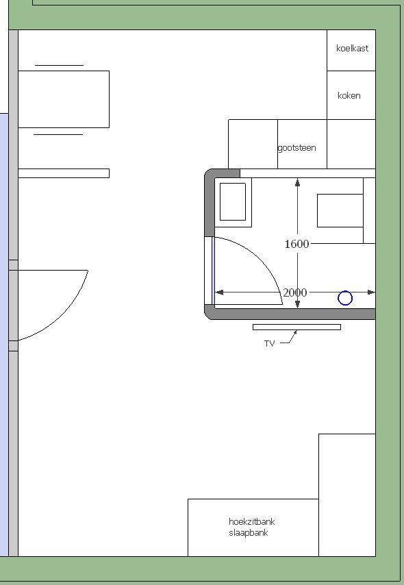 Appartement B Vloeroppervlak: Plafondhoogte: Deurkozijnhoogte: Deurformaat: 29 m² 3270 mm 2350 mm 2230 x 875 Aantekeningen: Specifieke uitgangspunten Opdekplaten verwijderen van toegangsdeur naar