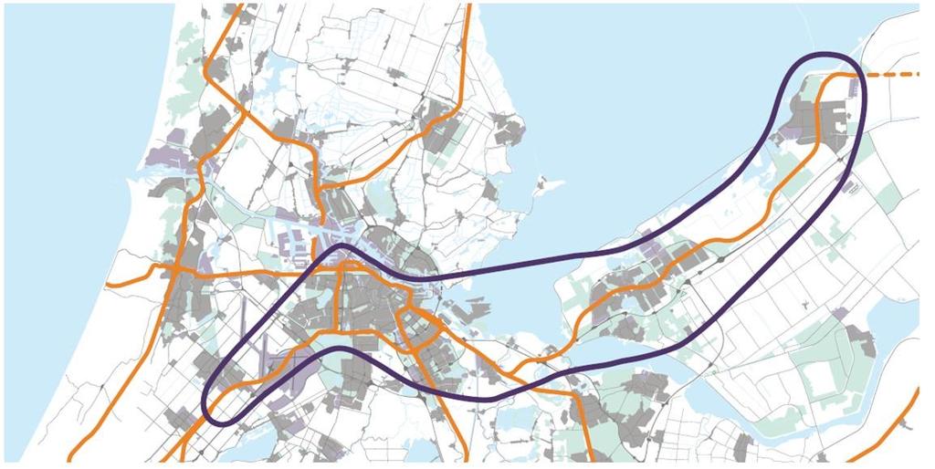 OV SAAL corridor: Lelystad Amsterdam Almere Schiphol