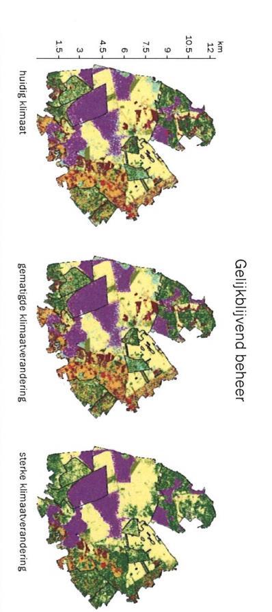 Gevolgen voor bossen Bron: Clerkx et al. 2013. Bosbeheer en klimaatverandering.