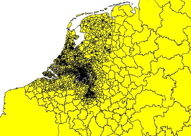 3.1.3 Buitengebied De zone-indeling in het buitengebied is 1-op-1 overgenomen uit het NRM. De NRMzoneindeling bevat voor het buitengebied voldoende detailniveau. Figuur 3.