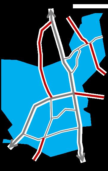 Secundaire wegen De secundaire wegen worden vastgelegd in het Provinciaal Ruimtelijk Structuurplan (PRS) en onderverdeeld in drie types: Secundaire wegen type 1 verbindingsfunctie op regionaal niveau