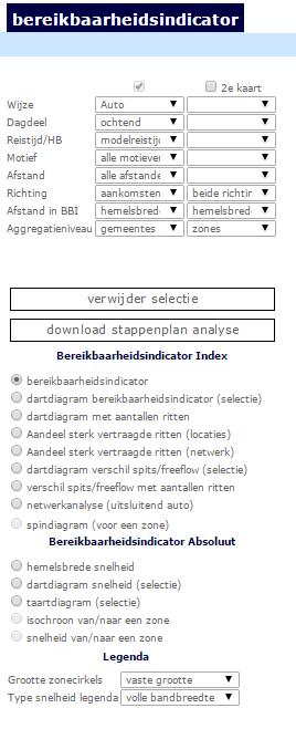 6.1 Bereikbaarheid gebieden en aantallen gebruikers Interpretatie: geconstateerd kan worden welke gebieden relatief slecht bereikbaar zijn, gebaseerd op het gemiddelde van alle verplaatsingen in de