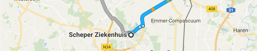 nl, 2017) De derde en momenteel laatst aangeboden optie is de regiotaxi. Deze taxi rijdt via hetzelfde traject als de auto en rijdt dus rechtstreeks naar ziekenhuislocatie Bethesda in Hoogeveen.