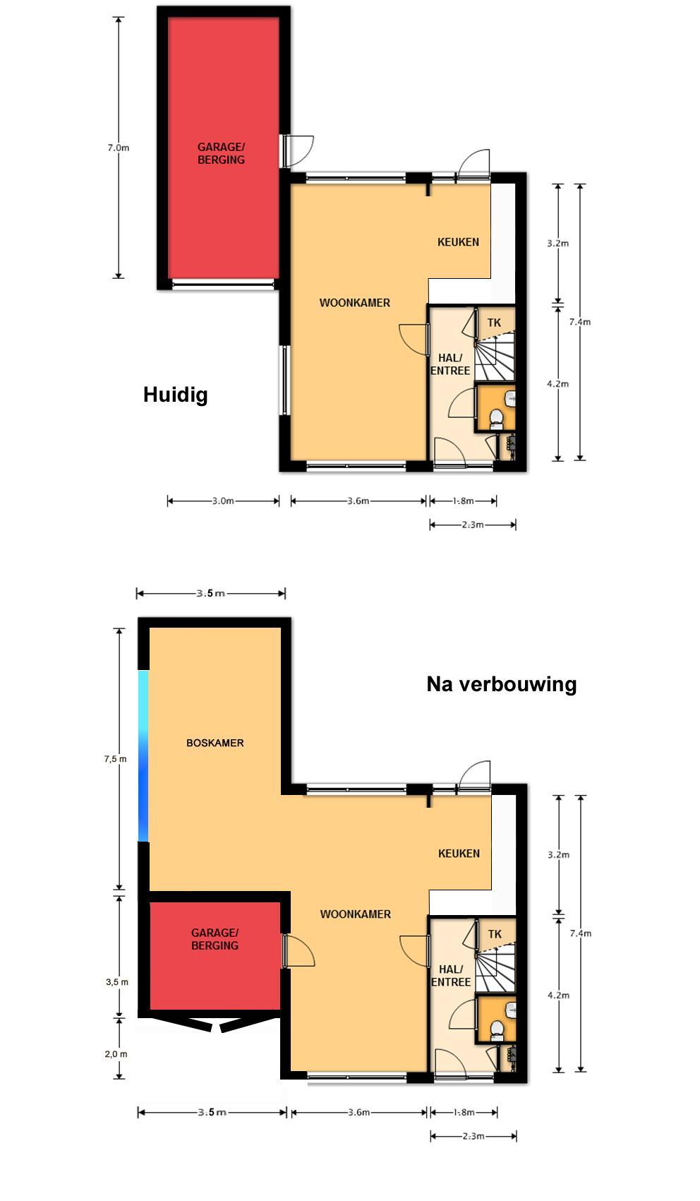 Plattegrond huidig