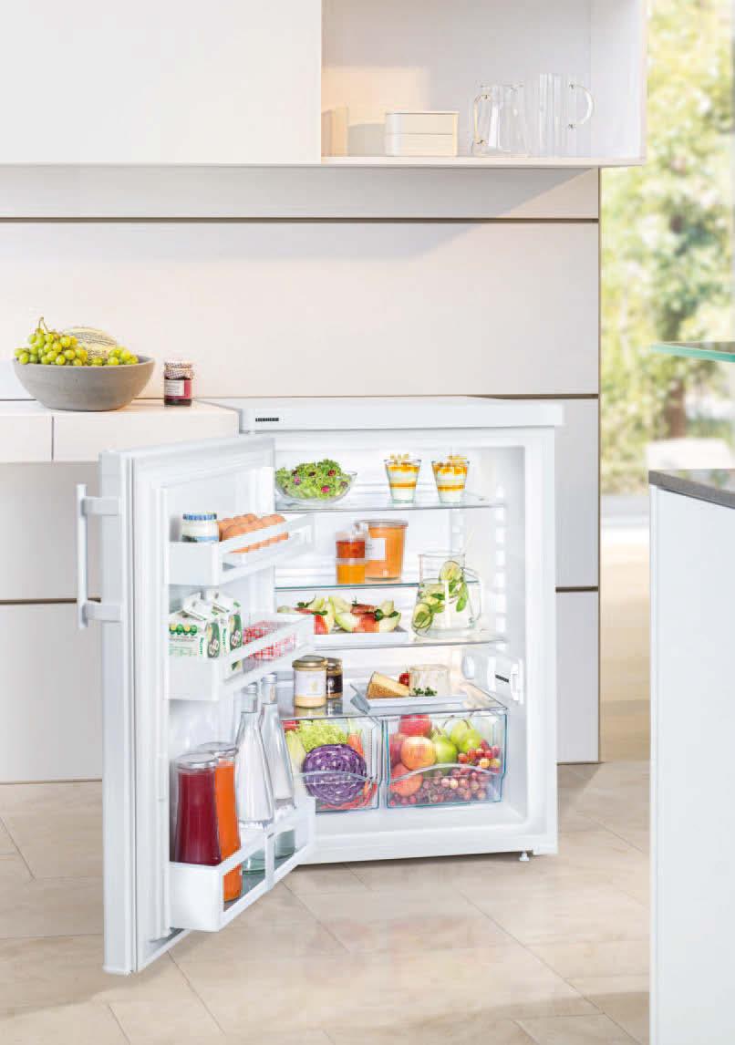 Tafelmodel koelkasten Kwaliteit tot in detail Tafelmodel koelkasten Met de mogelĳkheid om de deurscharniering te wisselen kan elk apparaat in iedere