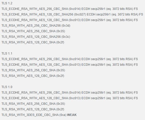 ORACLE CLOUD CIPHER SUITES TLS 1.0 wordt ondersteund Mogelijk kwetsbaar voor POODLE en BEAST TLS 1.2 GCM cipher suites worden niet ondersteund.