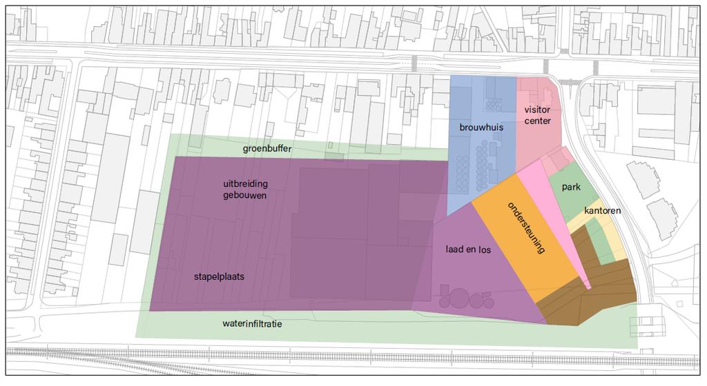 maximale capaciteit (van 350.000 hectoliter) draait. Deze brouwinstallatie maakt slechts een klein deel uit van het totale bedrijf.