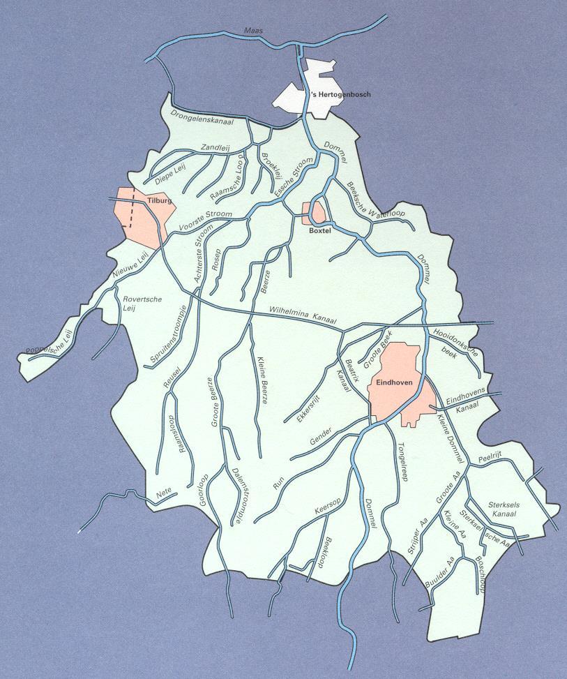 Maas s-hertogenbosch Tilburg Het beheergebied Boxtel Eindhoven