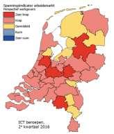 beroepsklasse en beroepsniveau in Noord-Holland Noord,