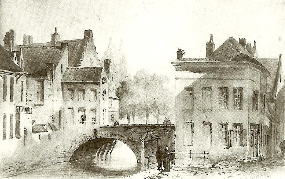 De Nieuwpoortbrug in 1853.