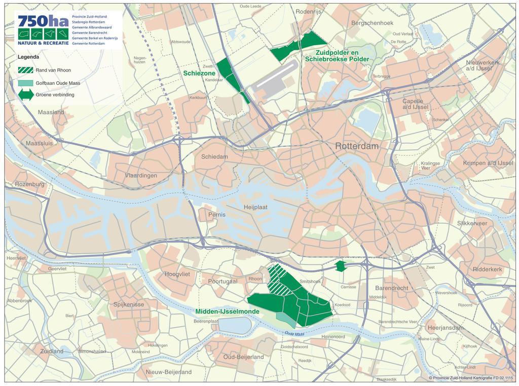 4. 750 hectare natuur- en recreatiegebied 4.