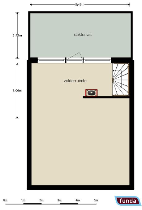 Plattegrond 2 de verdieping Aan afmetingen in deze brochure