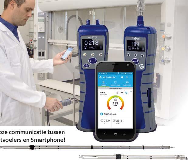 drukverschil meters die via blue-tooth communiceren met een Smartphone.
