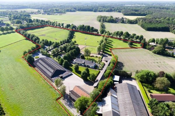 000 m² zijn verder een stapmolen, een buitenpiste, longeerpiste en een springweide met vaste hindernissen gesitueerd. Een ideaal object voor de echte paardenliefhebber!