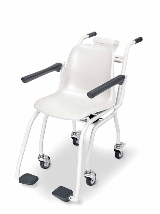 Elektronische personenweegstoelen Elektronische personenweegstoel ADE M403020 De vier zwenkwielen, waarvan twee met