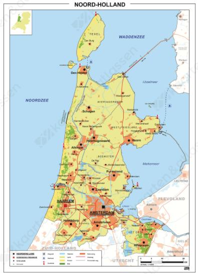 gemeenten in Nederland; Figuur 3c de welvaartspositie van de gemeenten in de provincie Noord-Holland Figuur 3d de welvaartspositie van de buurten in de gemeente Amsterdam.