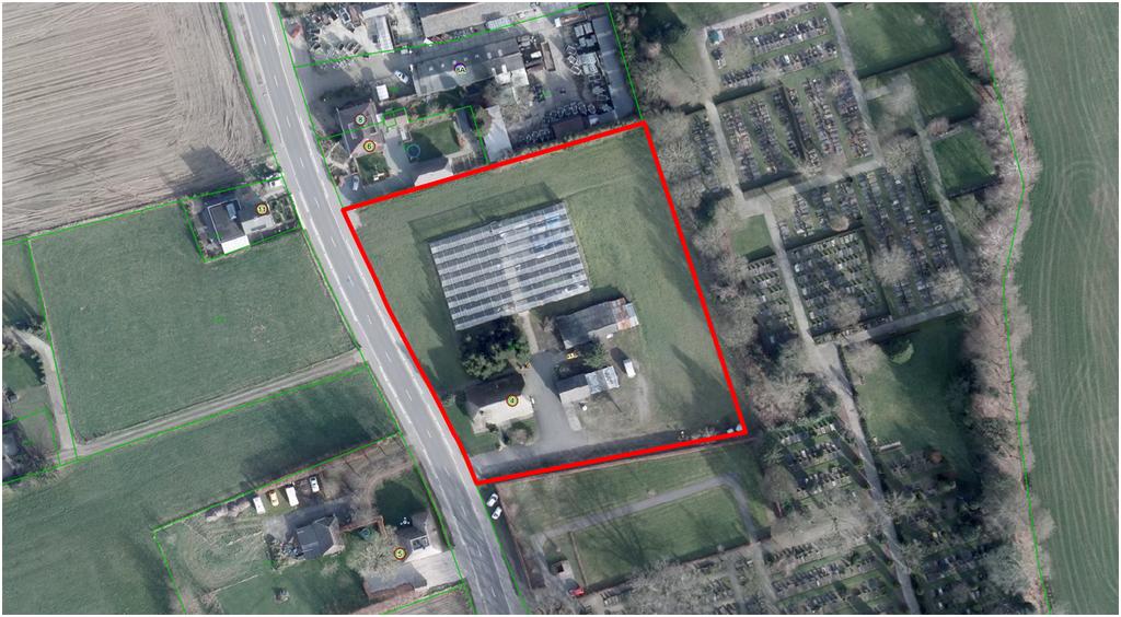 Afbeelding 2: Luchtfoto perceel 1.4 Leeswijzer Hoofdstuk 2 geeft een beschrijving van de bestaande en toekomstige situatie van het perceel en een ruimtelijke afweging van de ontwikkeling.