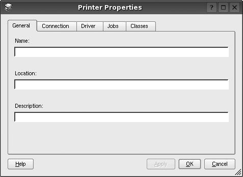 .. (Klas toevoegen): een nieuwe printerklasse toevoegen. Remove Class (Klas verwijderen): de geselecteerde printerklasse verwijderen.