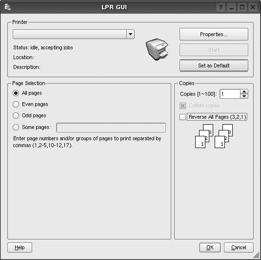 Een document afdrukken Afdrukken vanuit een toepassing Vanuit een groot aantal Linux-toepassingen kunt u afdrukken met Common UNIX Printing System (CUPS).