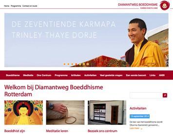 Zo zijn er websites gemaakt voor: Holland-House, het Channel Project, Rotterdam en de nationale website www.diamantweg-boeddhisme.nl.