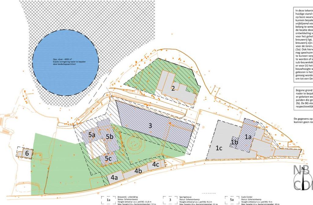 2015.244.03-03 / 7 december 2016 Figuur 2.2: mogelijke indeling van het plangebied (0254-VO-situatie-versie-6 d.d. 24.11.2016) 2.