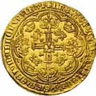 Vlaanderen, Jan zonder Vrees (1404-1419), gouden nobel z.j., geslagen te Gent, 2 e emissie. Vz.