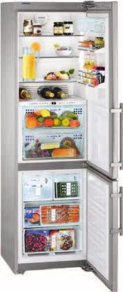Een uniek uitrustingsdetail bij koelkasten et Bio- Fresh is het geïntegreerde, variabel flessenplateau.