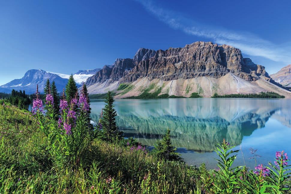 Uniek en tijdloos is de schoonheid van de natuur in de vier nationale parken van de Rocky Mountains: Banff en Jasper liggen in Alberta, Yoho en Kootenay in British Columbia.