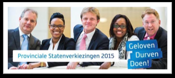 Provinciaal Zoetermeer Bijlage I Jaarverslagen Voorafgaand aan de verkiezing Provinciale Staten 18 maart 2015 hebben we in Zoetermeer meegedaan aan de Kris-kras-tour met CU-kandidaten voor de