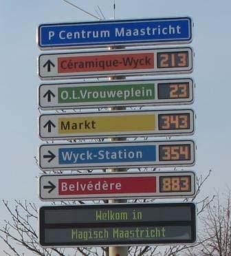 beïnvloeden dan wellicht ook de keuze van de automobilist die op de PRIS borden alleen niets uitdoet. In Almere zijn de displays voorzien van een dynamische pijl.