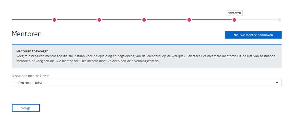 Je komt in het overzicht van alle erkenningsaanvragen die reeds werden opgemaakt maar nog niet werden