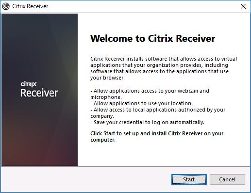 toestel. - Download Citrix Receiver op volgend adres: http://www.citrix.