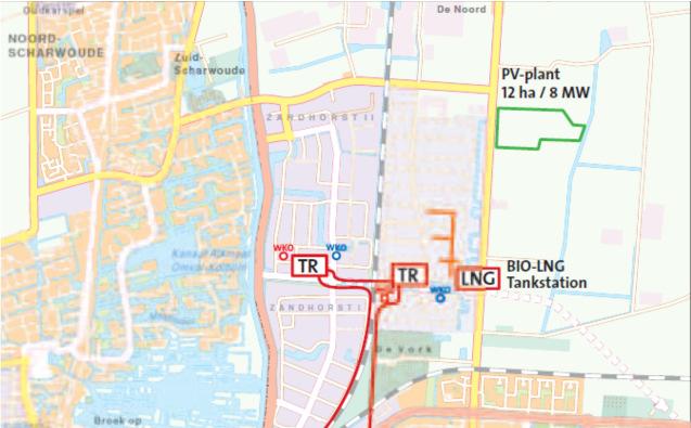 In de zomer-/warme periode wordt koude (ca 12 graden) uit de bodem gehaald om gebouwen en processen van bedrijven te koelen (met hoge temperatuur koude), na gebruik van de koude wordt de warmte (